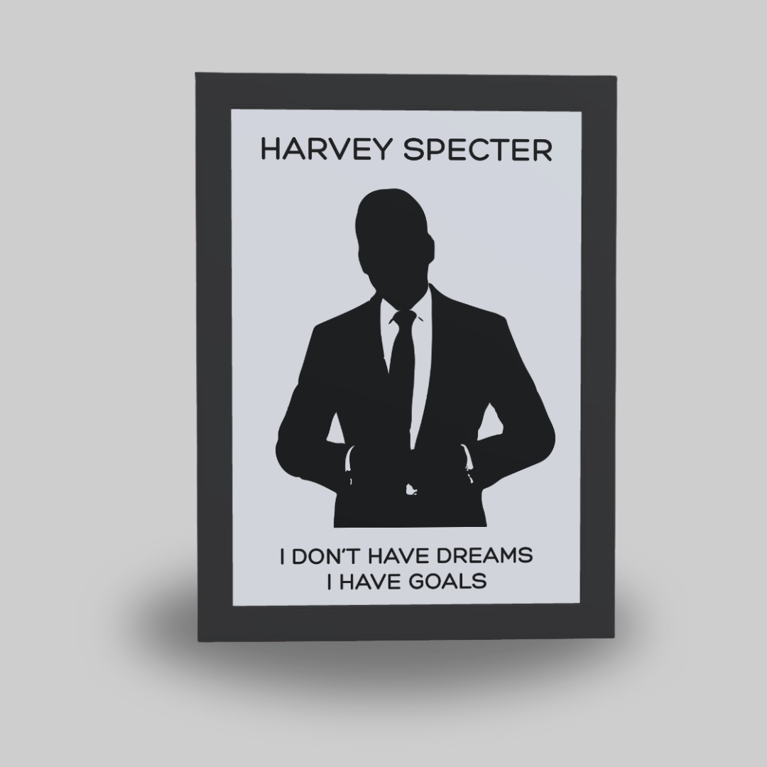 Quadro Filosofia Specter - I dont have dreams, i have goals